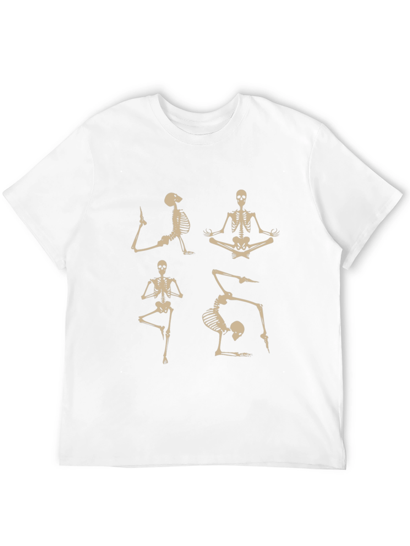 Yoga Skeleton Graphic T-Shirt - Black