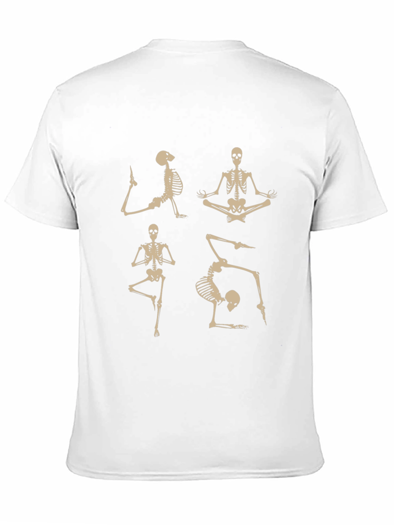 Yoga Skeleton Graphic T-Shirt - Black