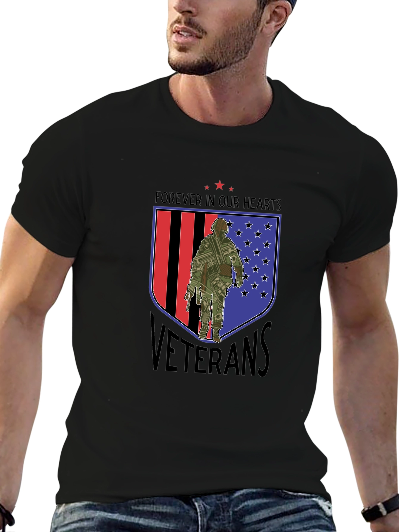 Forever In Our Hearts Veterans T-Shirt