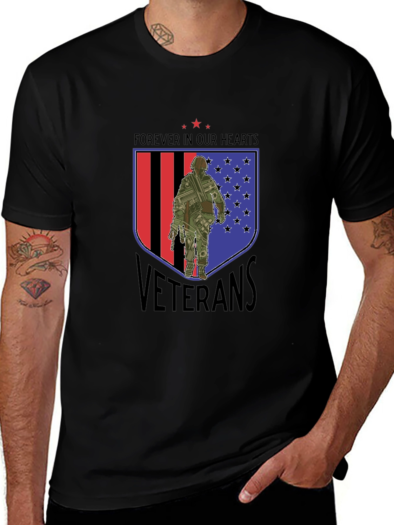 Forever In Our Hearts Veterans T-Shirt
