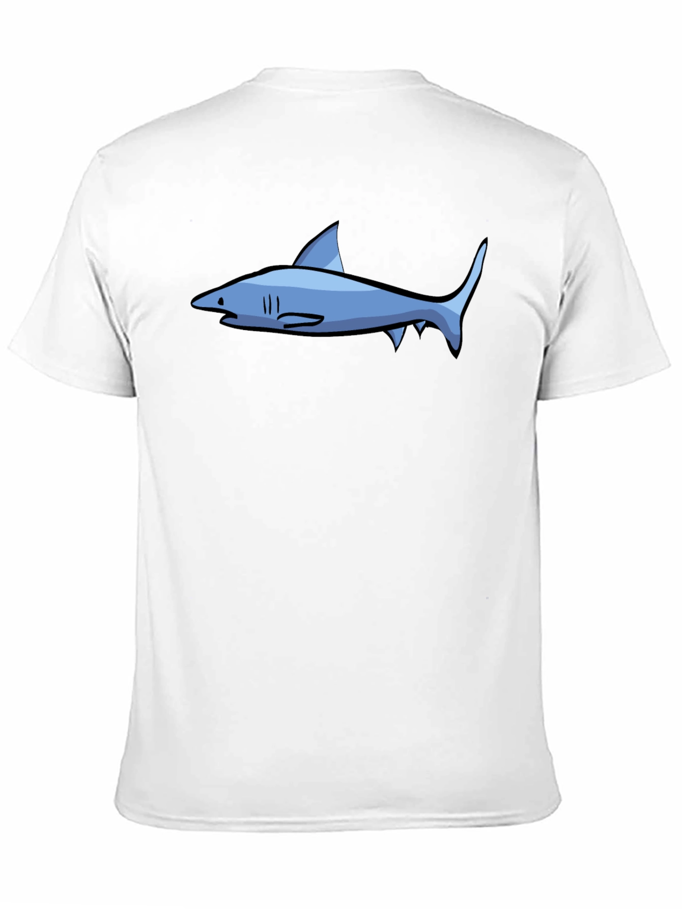 Shark Graphic Tee - Casual Black T-Shirt