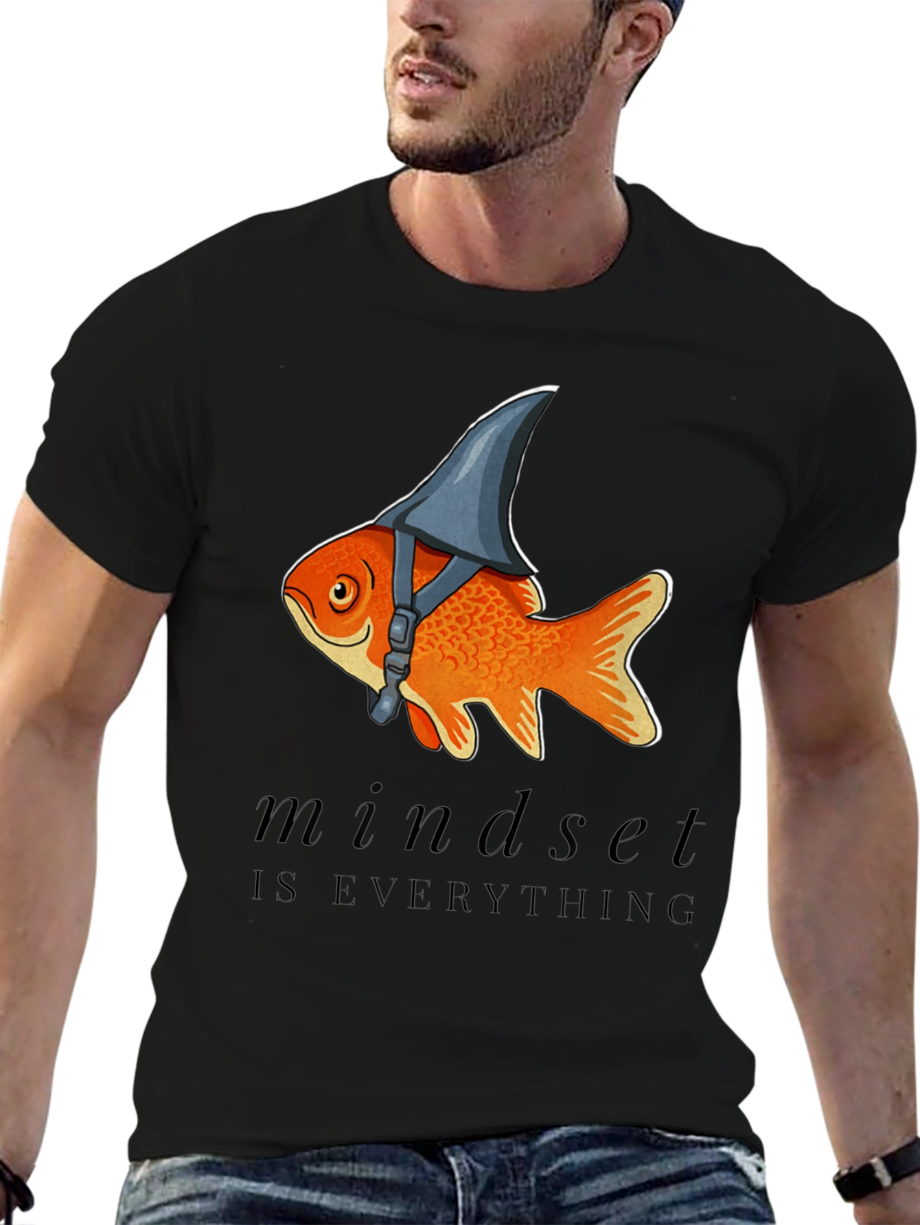 Mindset Shark Fin Goldfish Graphic Tee