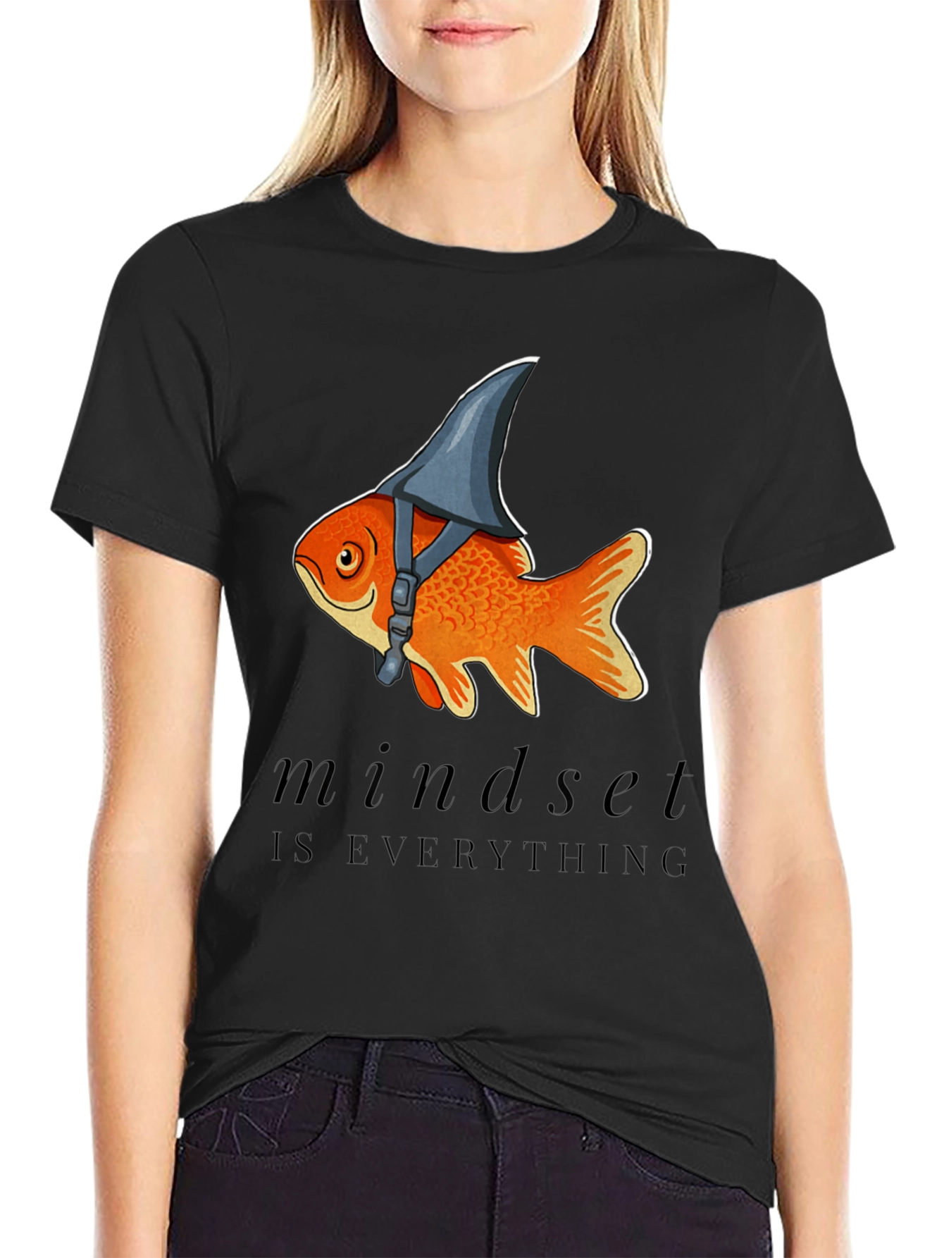 Mindset Shark Fin Goldfish Graphic Tee