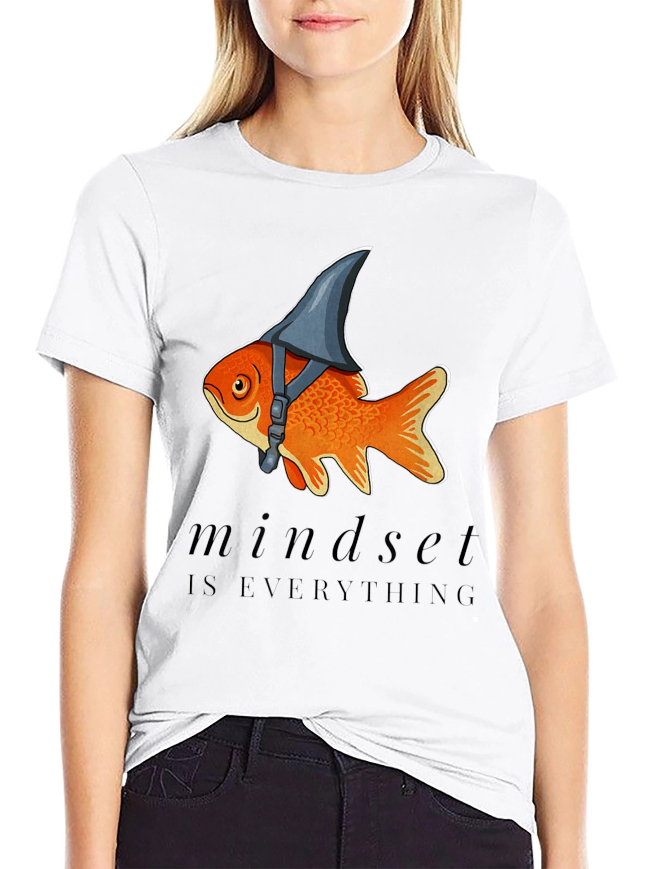 Mindset Shark Fin Goldfish Graphic Tee