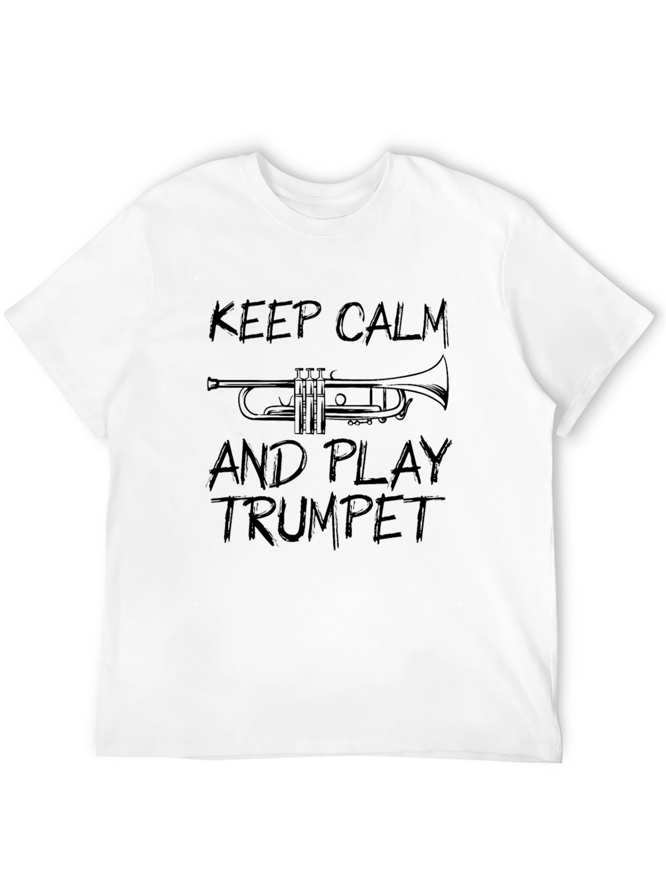 Keep Calm & Play Trumpet T-Shirt: Musicians Humor