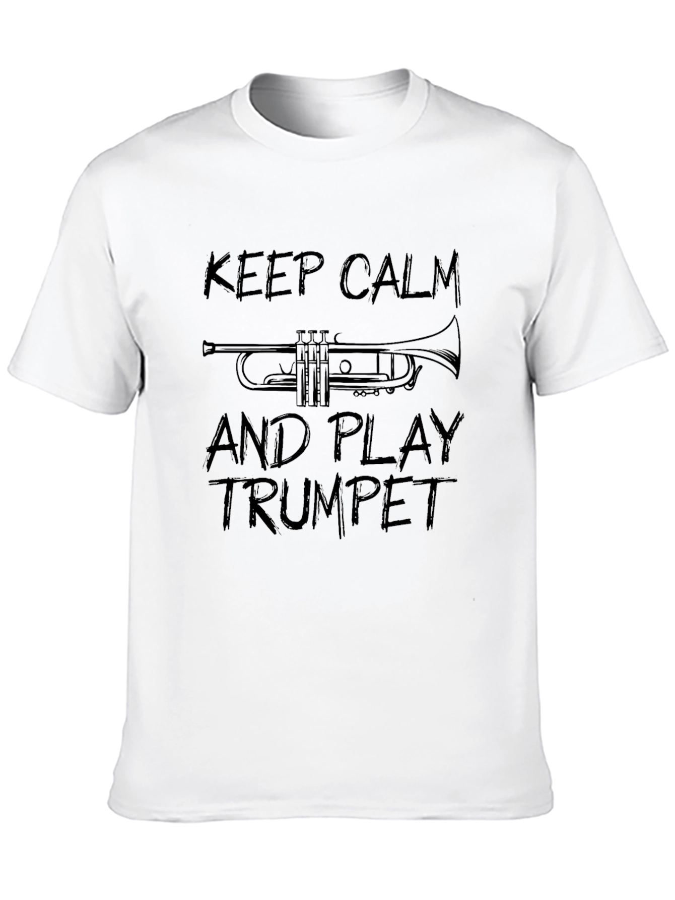 Keep Calm & Play Trumpet T-Shirt: Musicians Humor