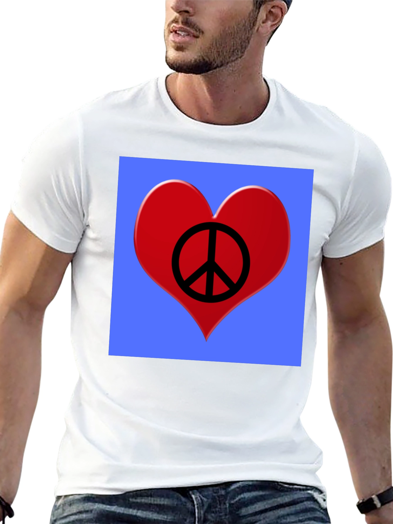 Peace Heart Graphic T-Shirt