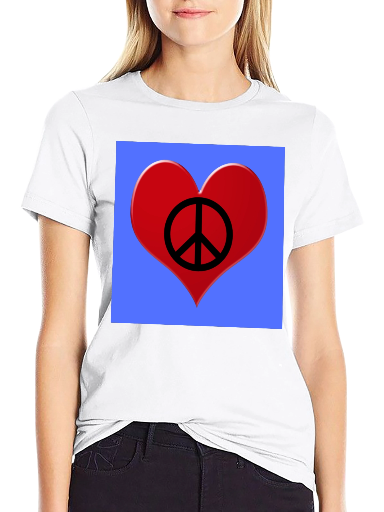 Peace Heart Graphic T-Shirt
