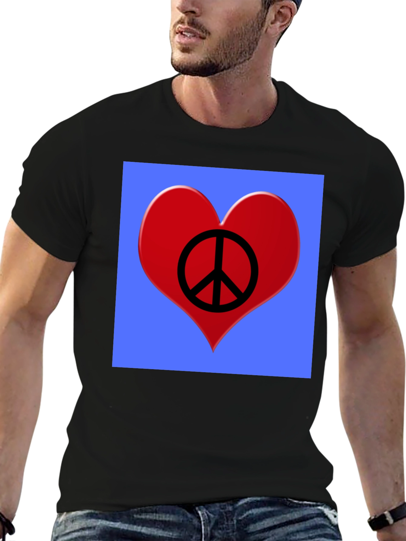 Peace Heart Graphic T-Shirt