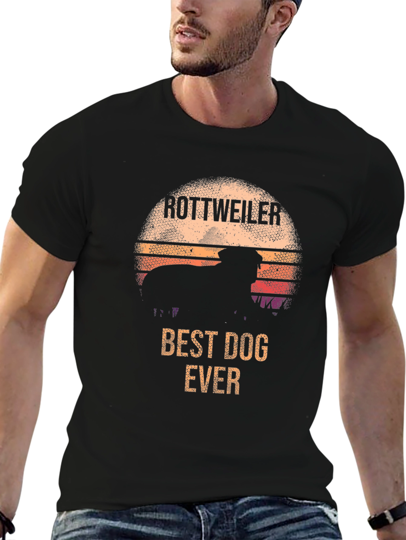 Rottweiler Best Dog Ever Graphic T-Shirt