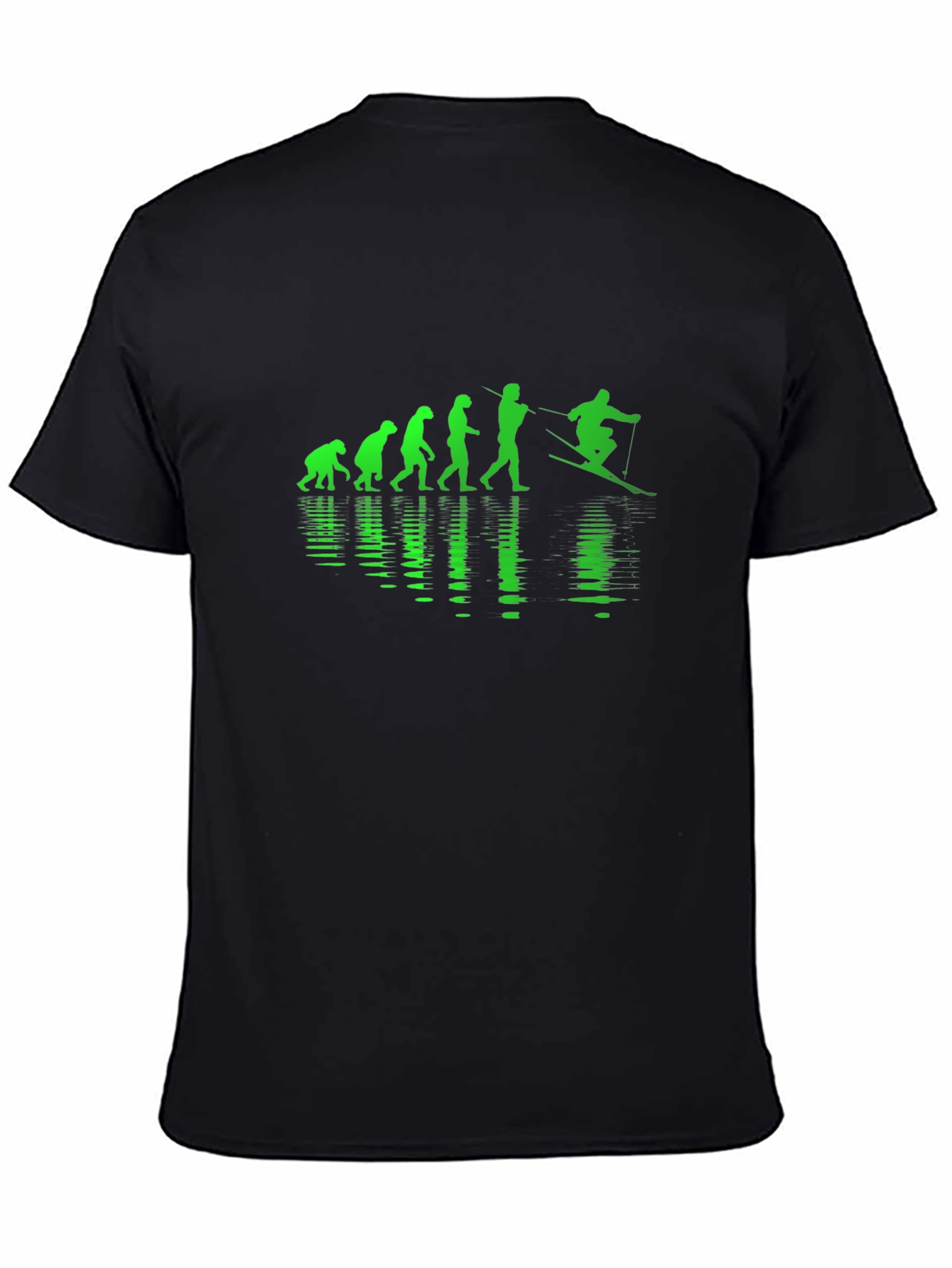 Evolution of Skiing Graphic T-Shirt