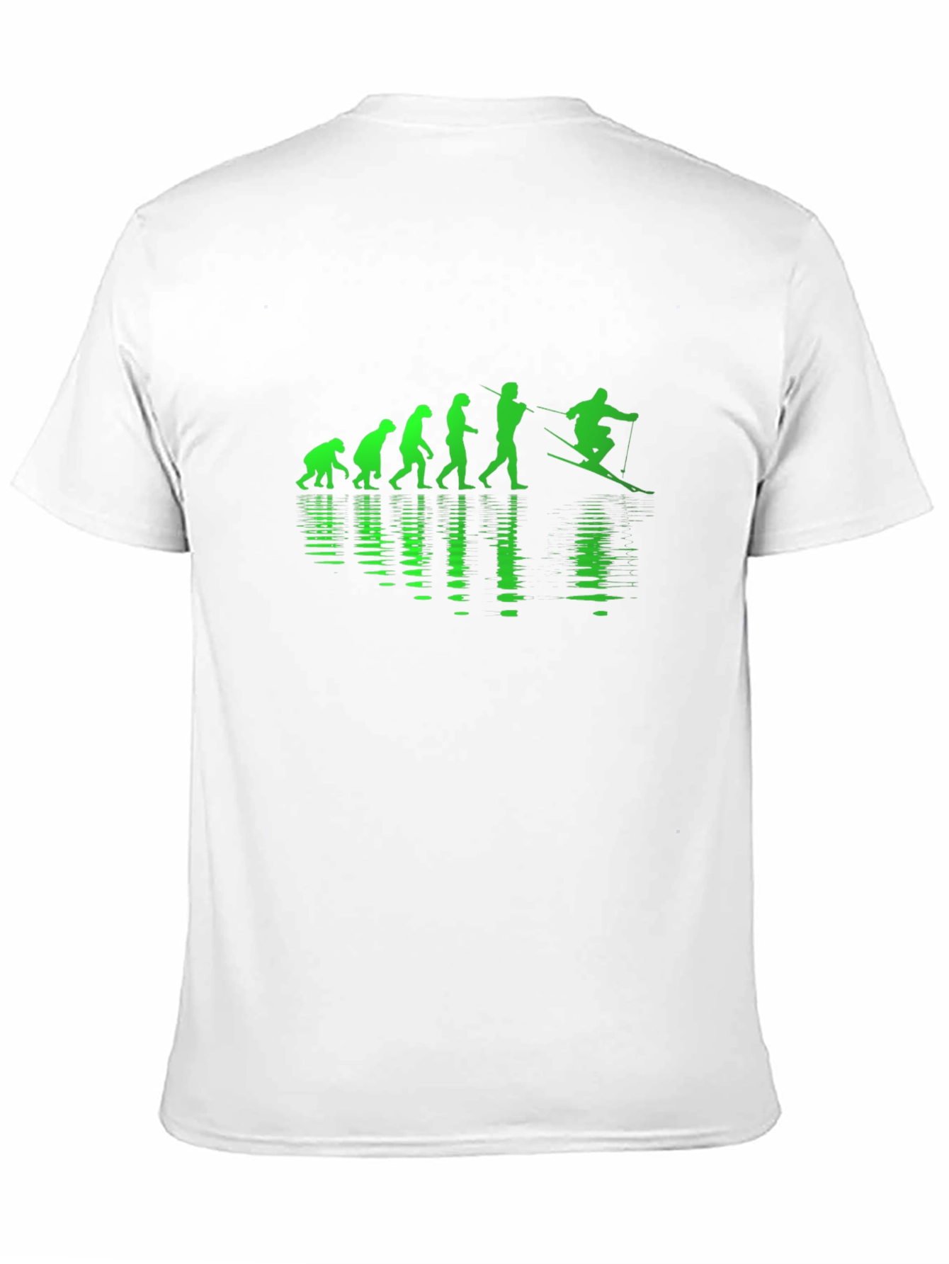 Evolution of Skiing Graphic T-Shirt