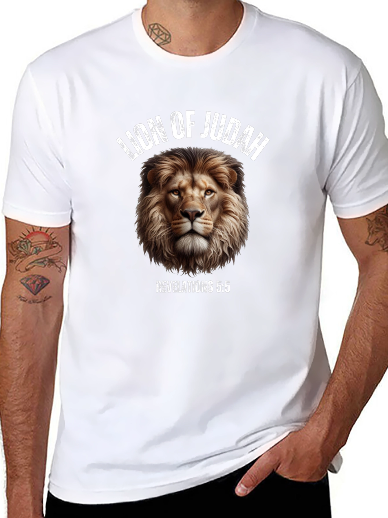 Lion of Judah T-Shirt - Religious Christian Apparel
