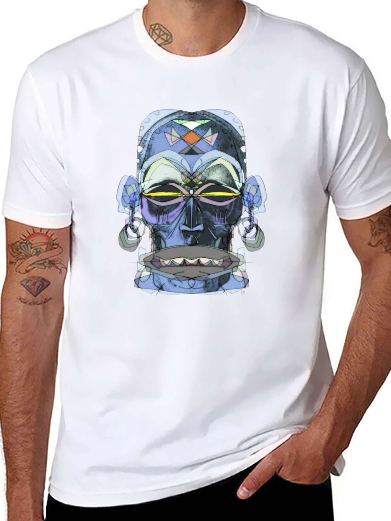 Tribal Mask Graphic Tee