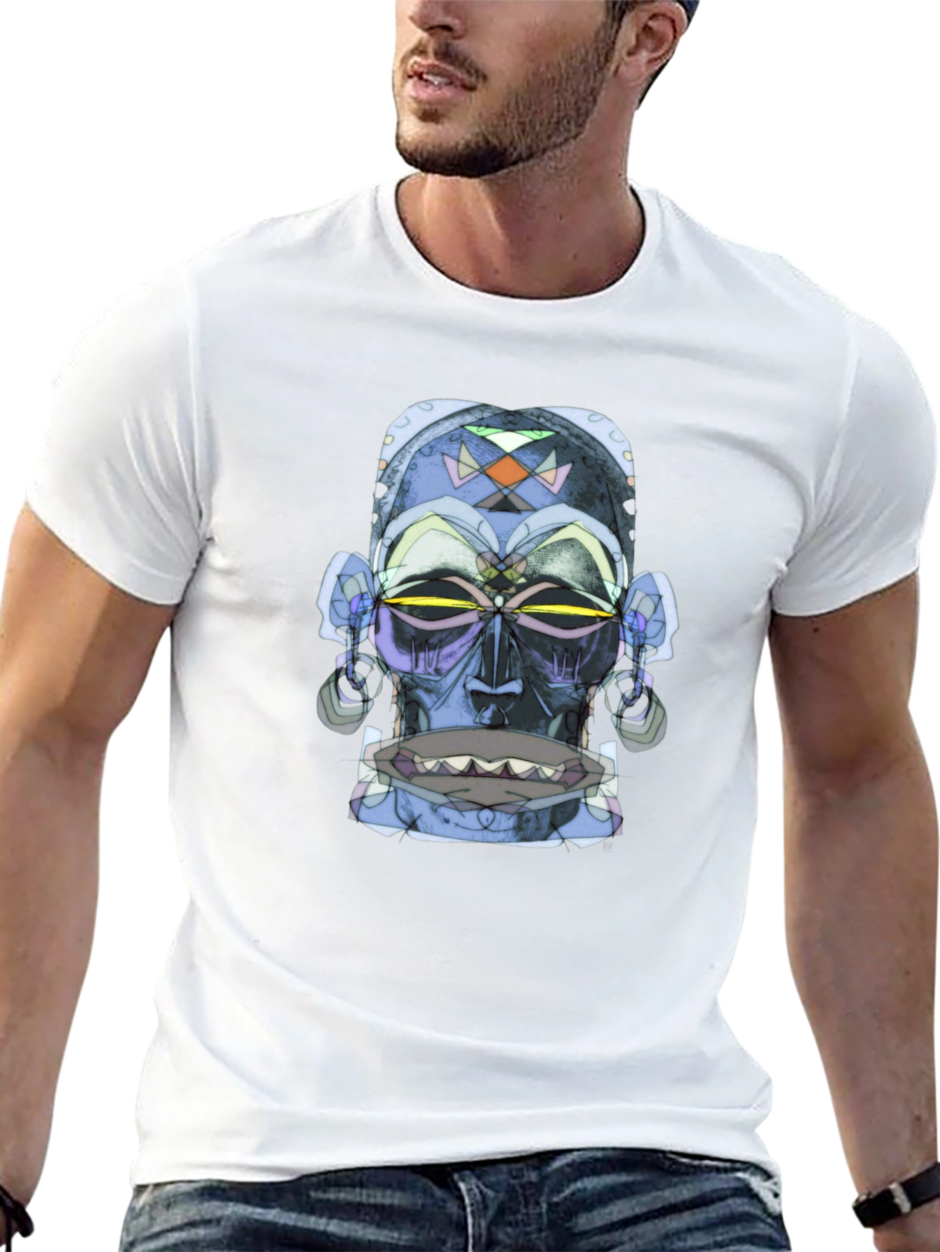 Tribal Mask Graphic Tee