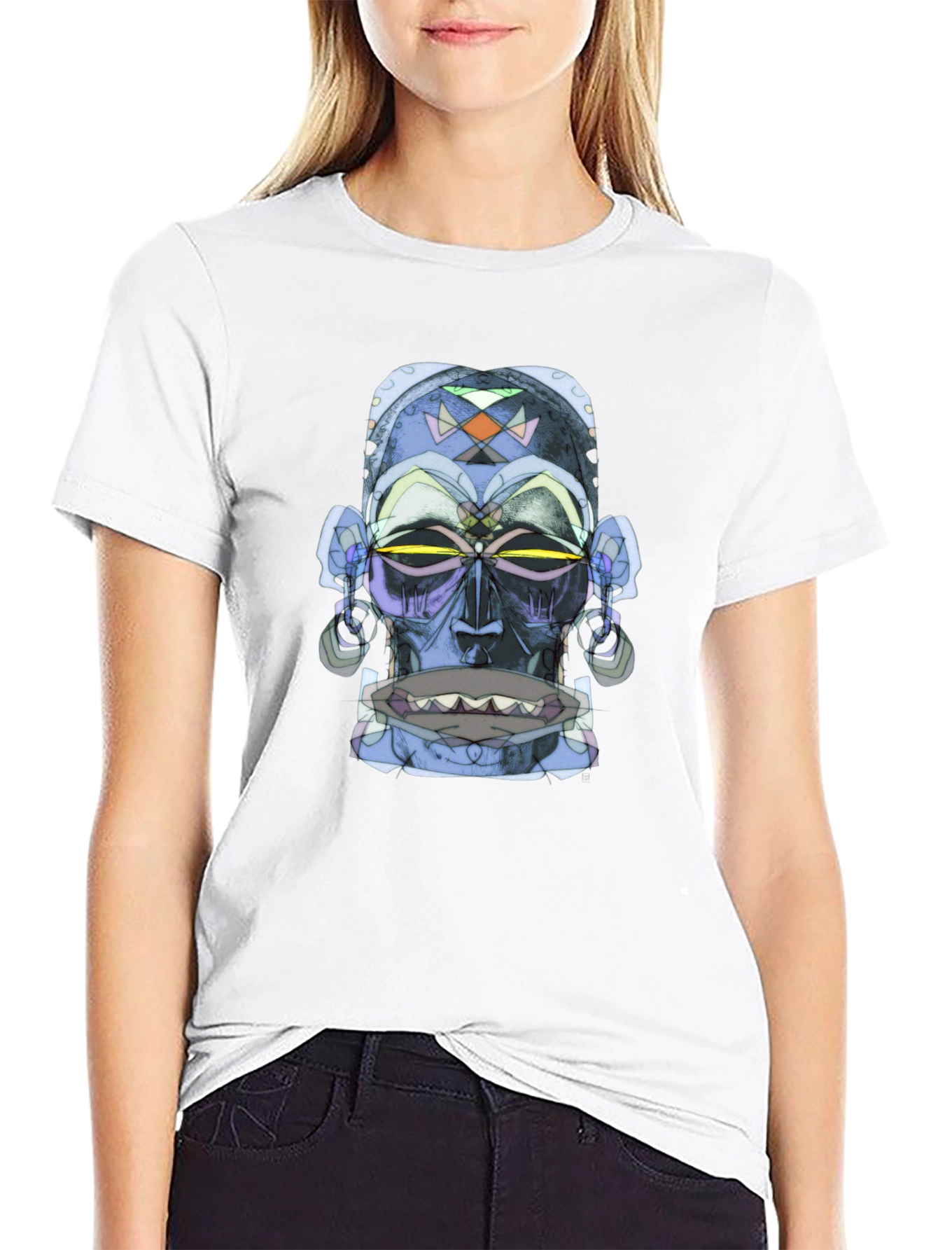 Tribal Mask Graphic Tee