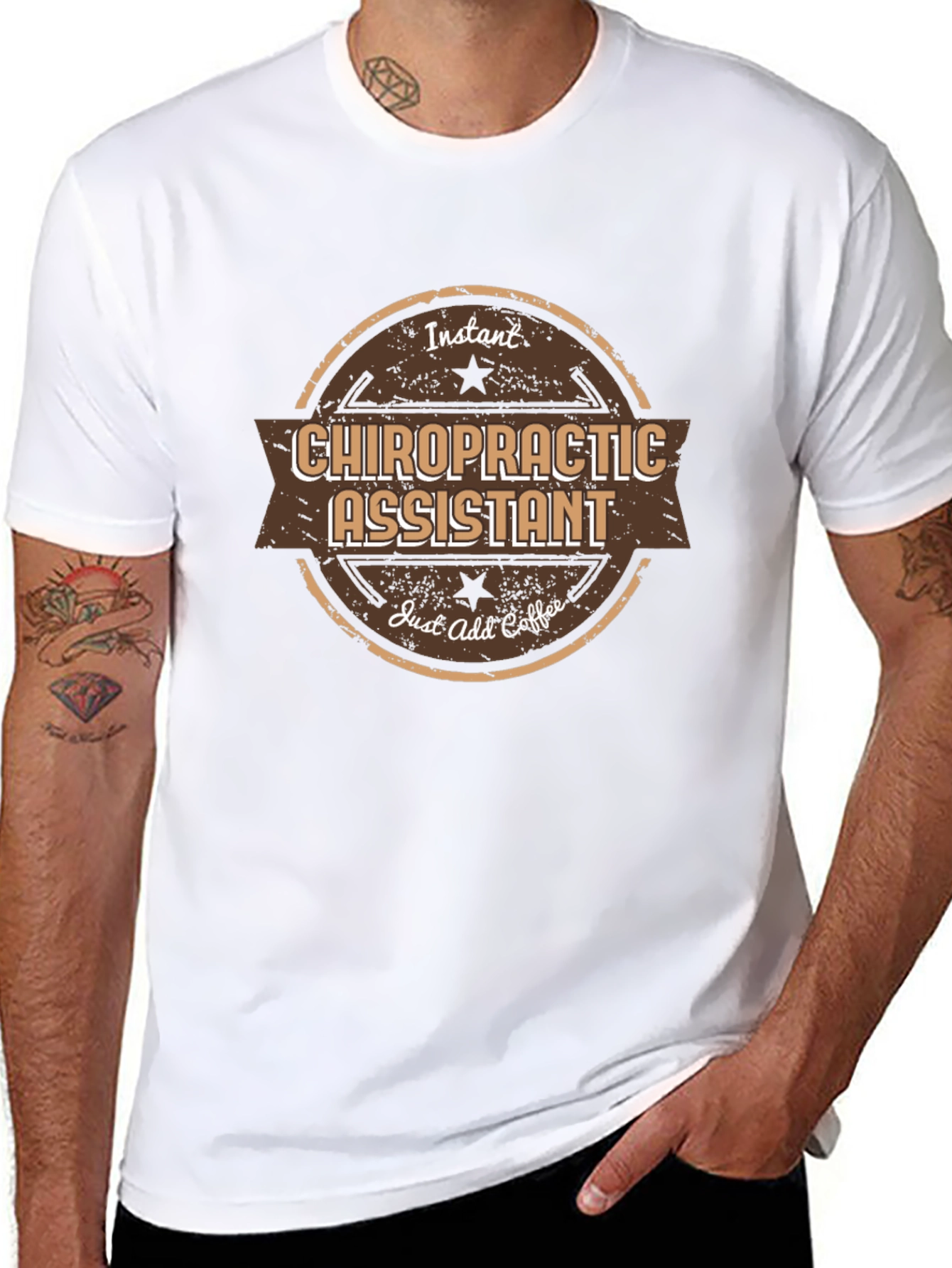 Chiropractic Assistant T-Shirt - Instant Just Add Coffee