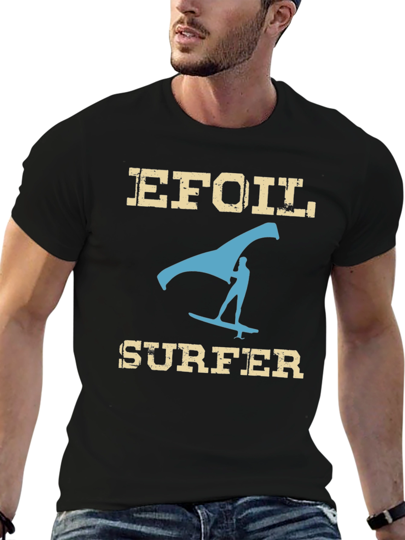 Efoil Surfer Graphic T-Shirt - Ride the Wave!