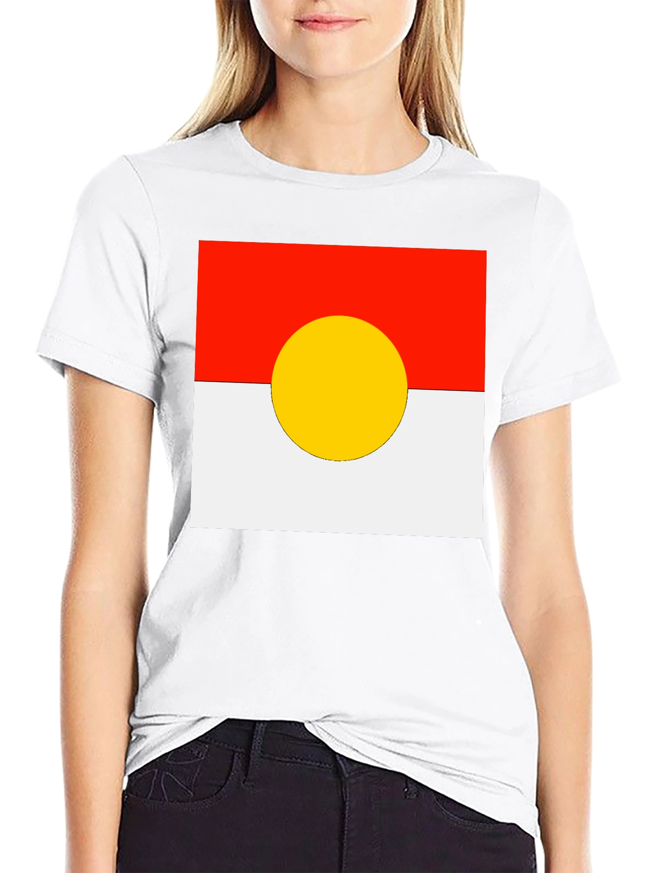Red White and Yellow Circle T-Shirt