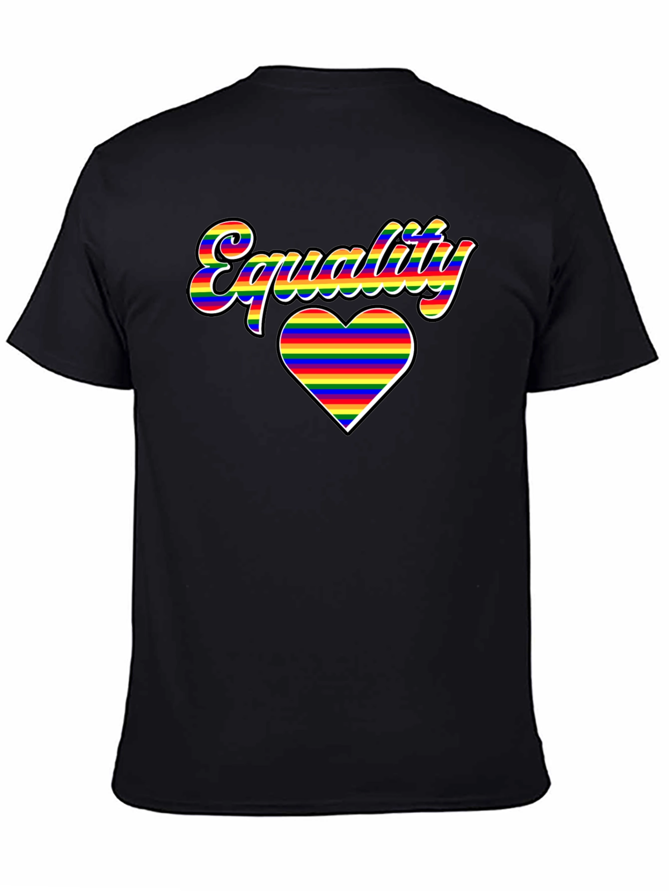 Equality LGBTQ Pride Rainbow Heart T-Shirt