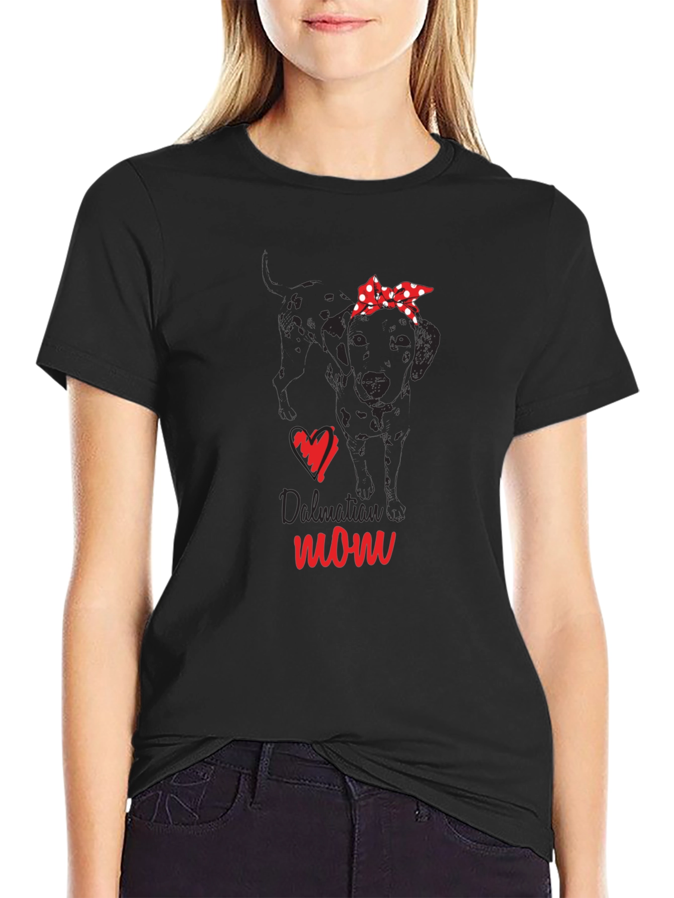 Dalmatian Mom Graphic Tee - Dog Lover Shirt