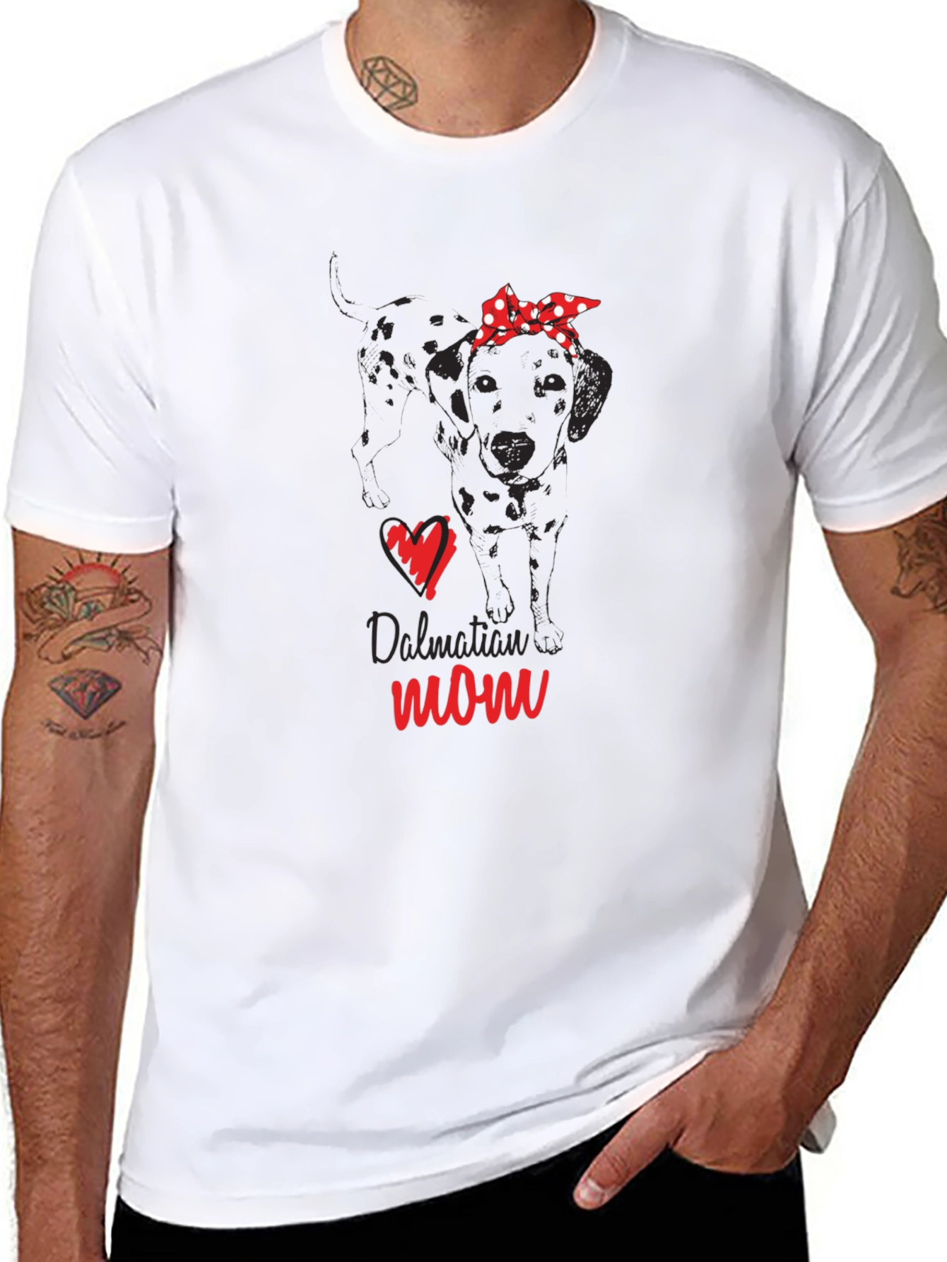 Dalmatian Mom Graphic Tee - Dog Lover Shirt