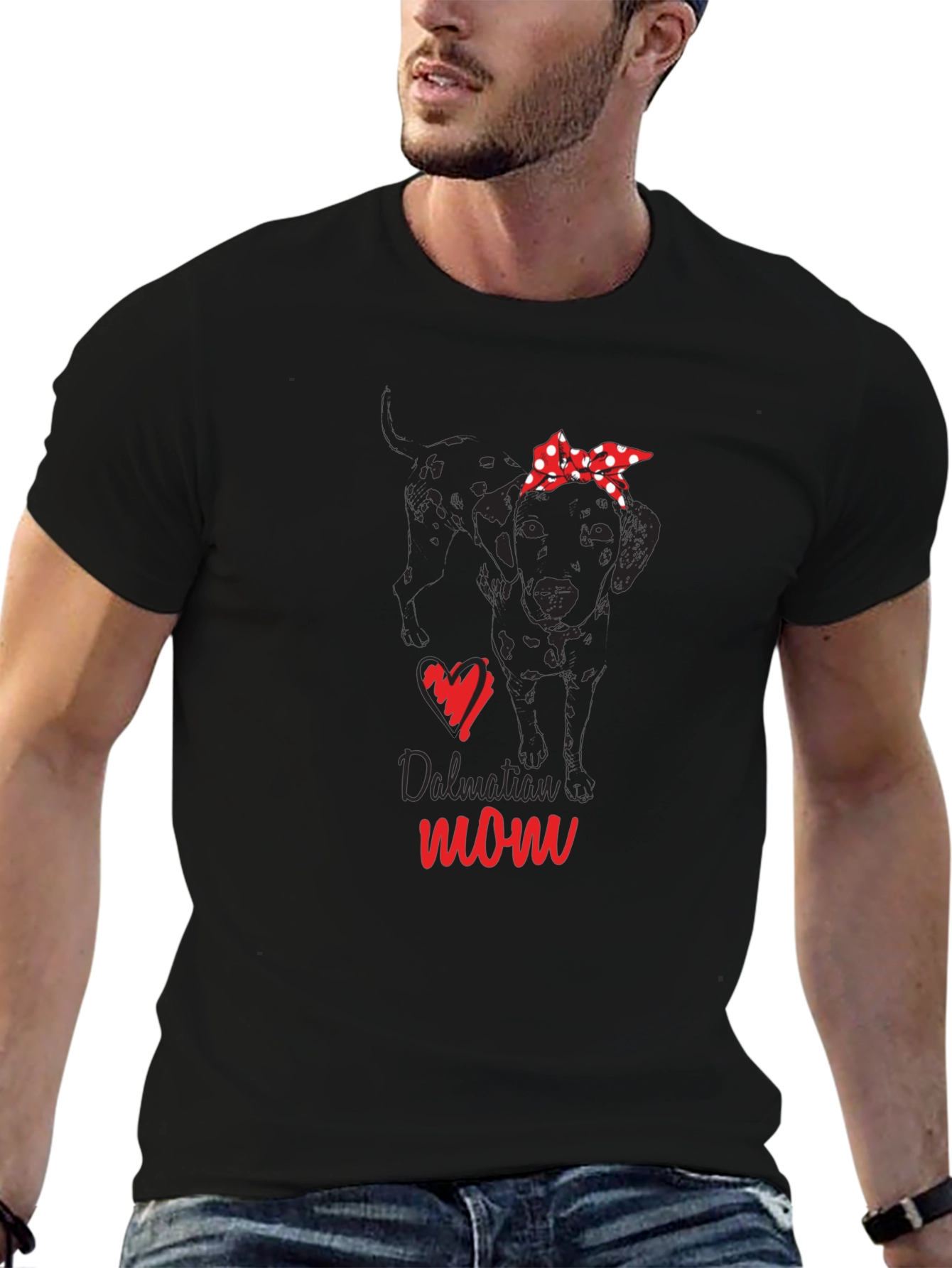 Dalmatian Mom Graphic Tee - Dog Lover Shirt