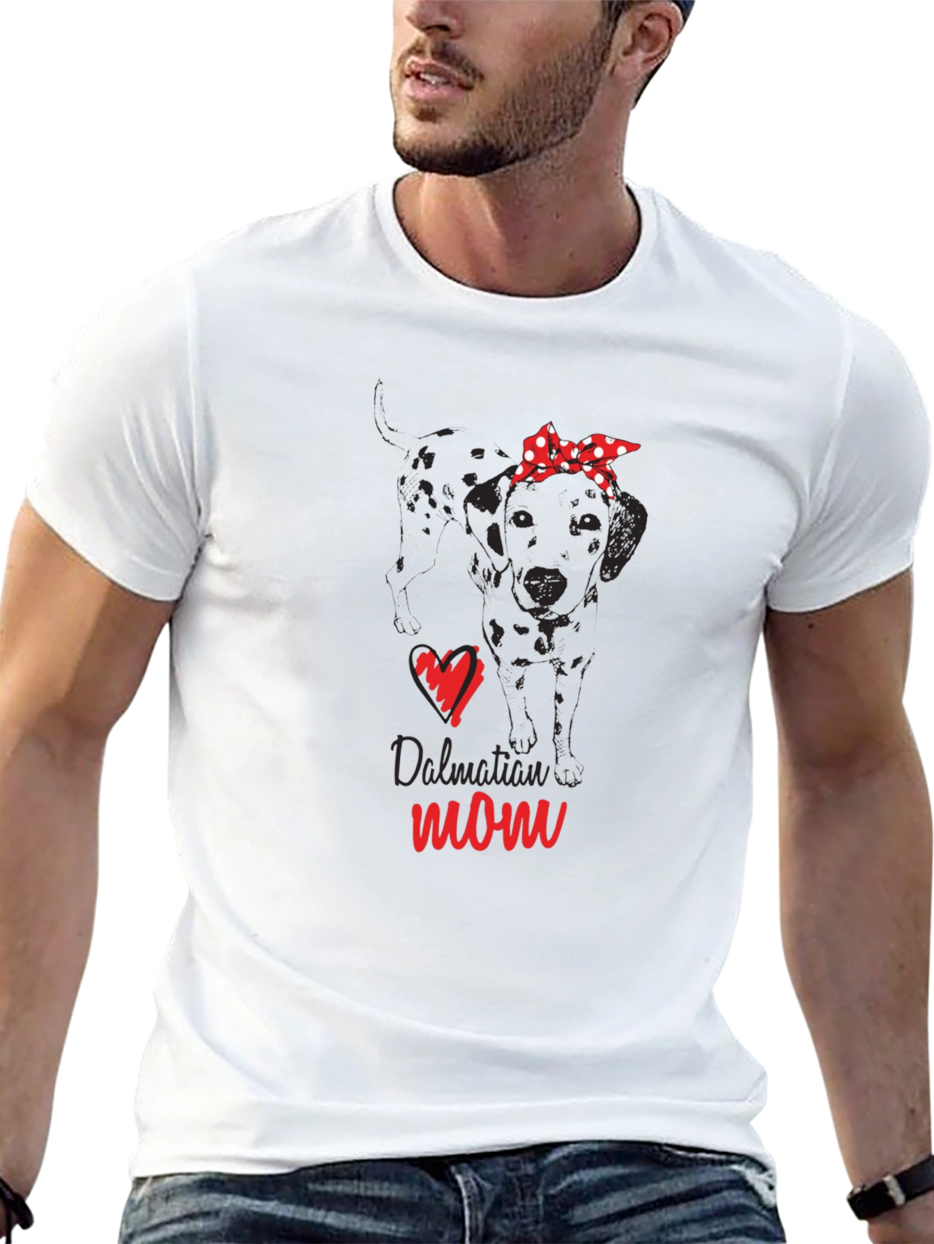 Dalmatian Mom Graphic Tee - Dog Lover Shirt