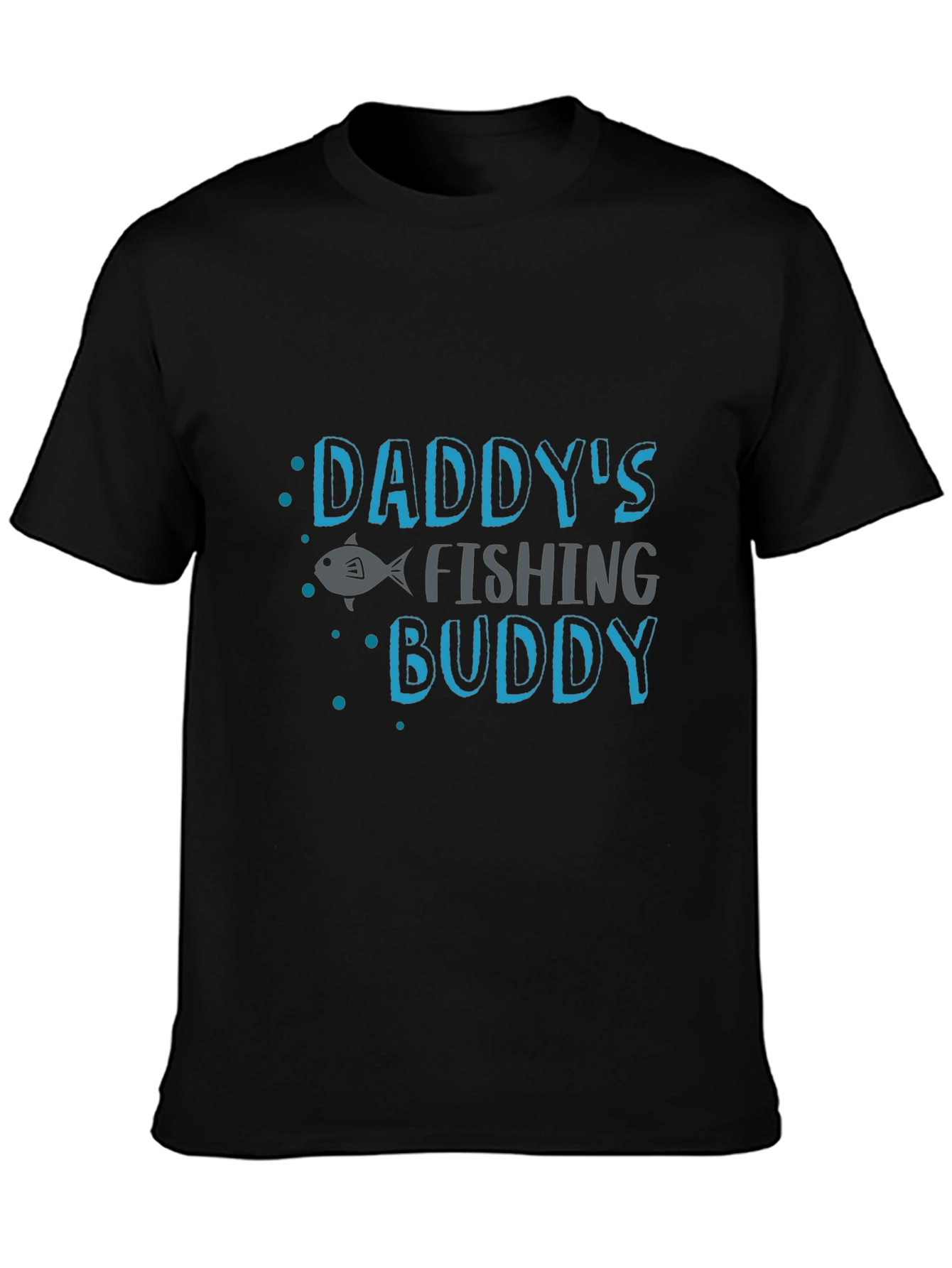 Daddys Fishing Buddy Black T-Shirt