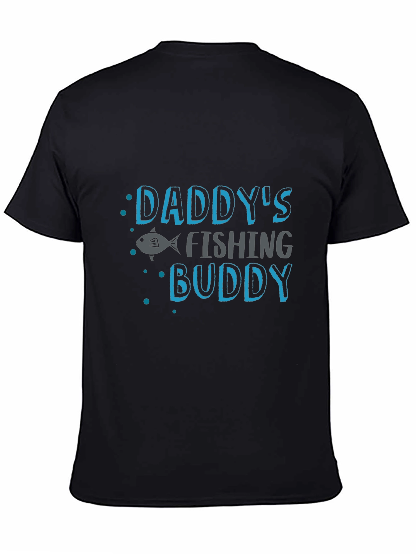 Daddys Fishing Buddy Black T-Shirt