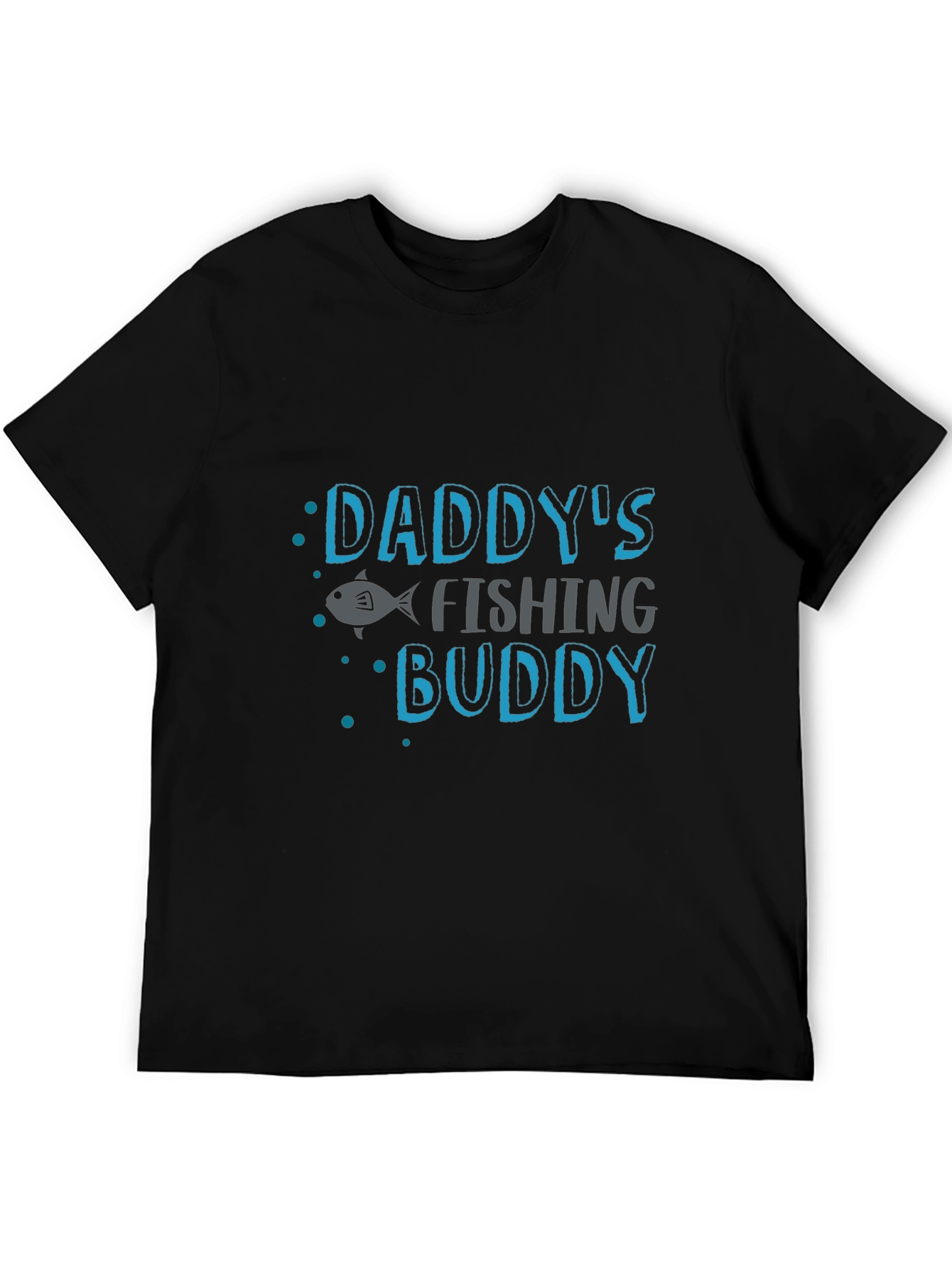 Daddys Fishing Buddy Black T-Shirt