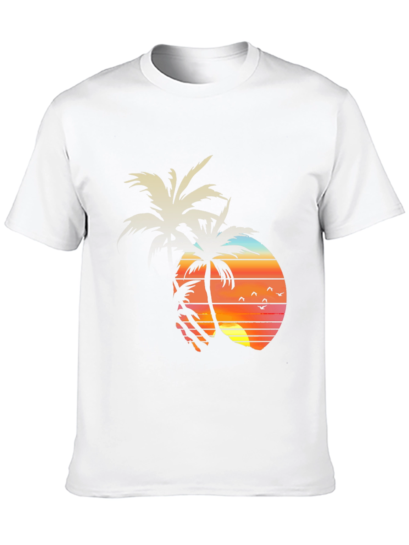 Sunset Palm Tree Graphic Tee