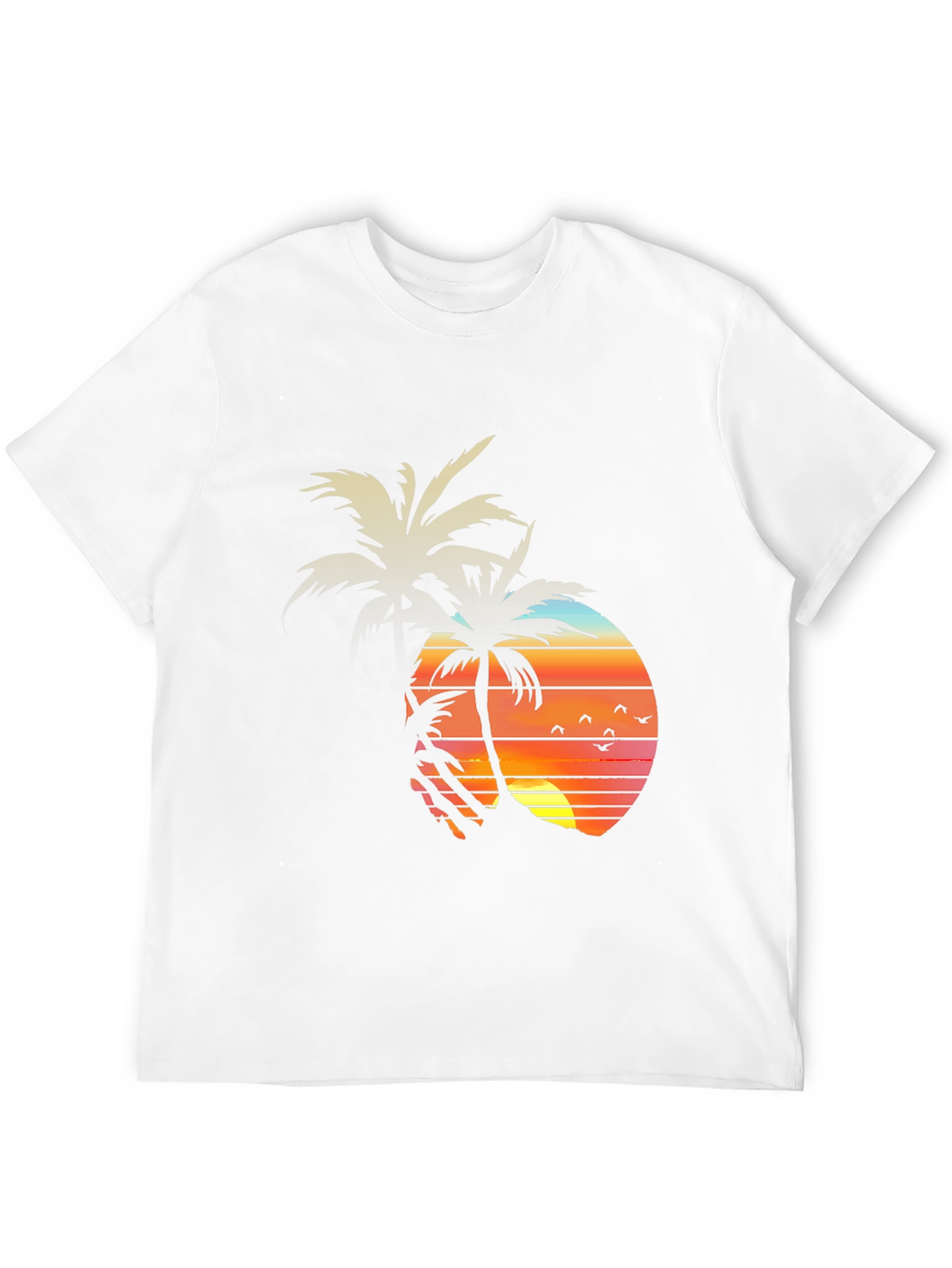 Sunset Palm Tree Graphic Tee