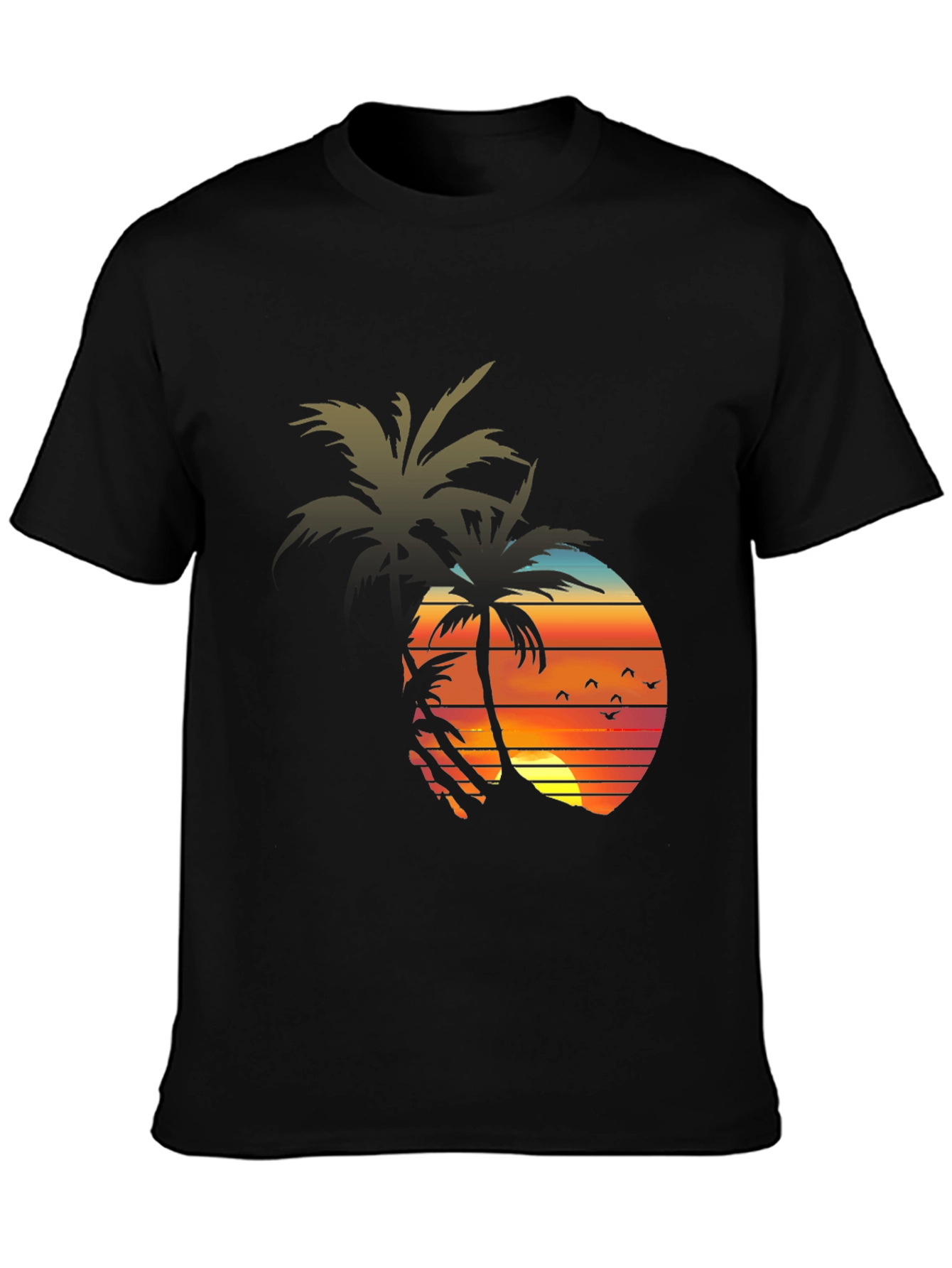 Sunset Palm Tree Graphic Tee