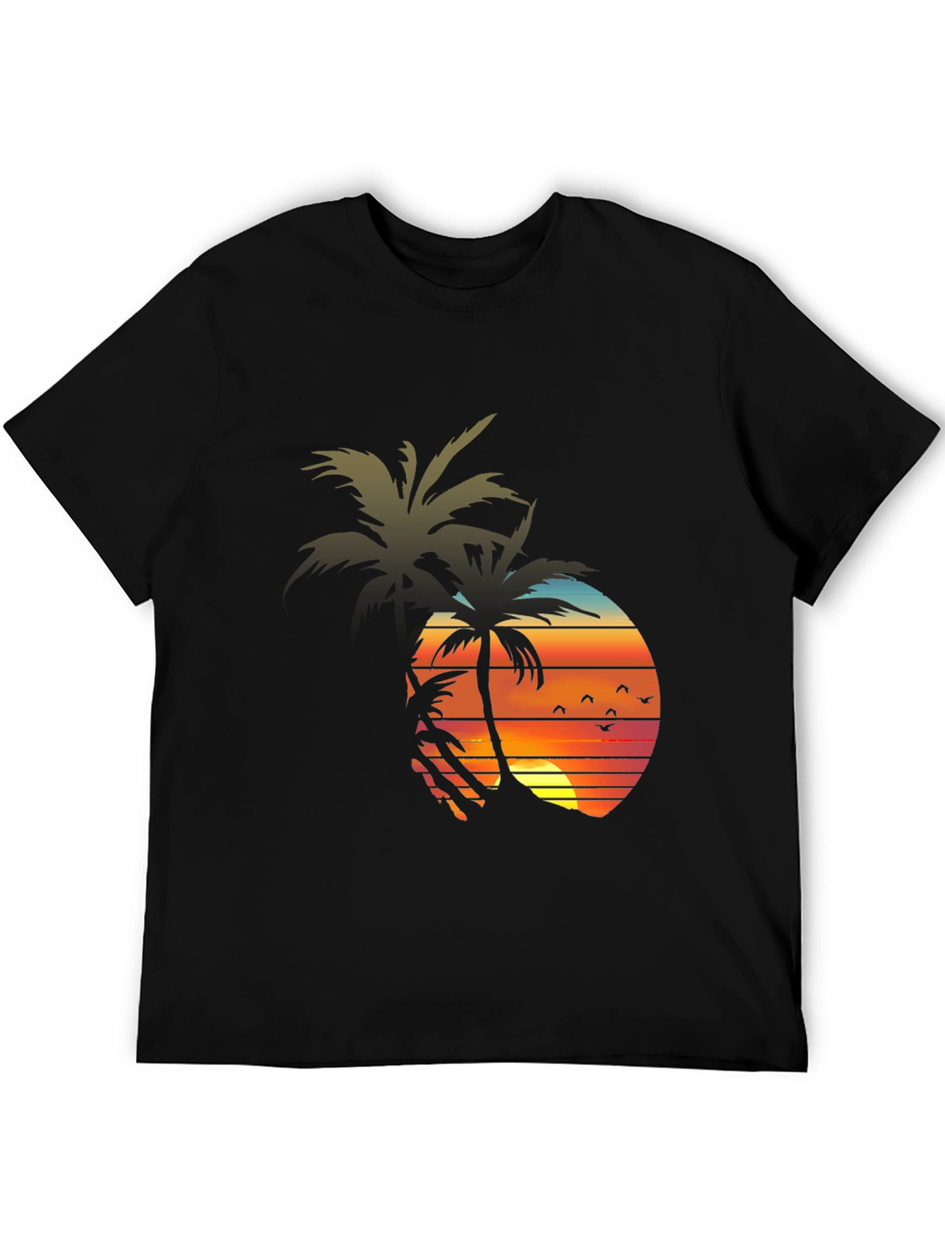Sunset Palm Tree Graphic Tee