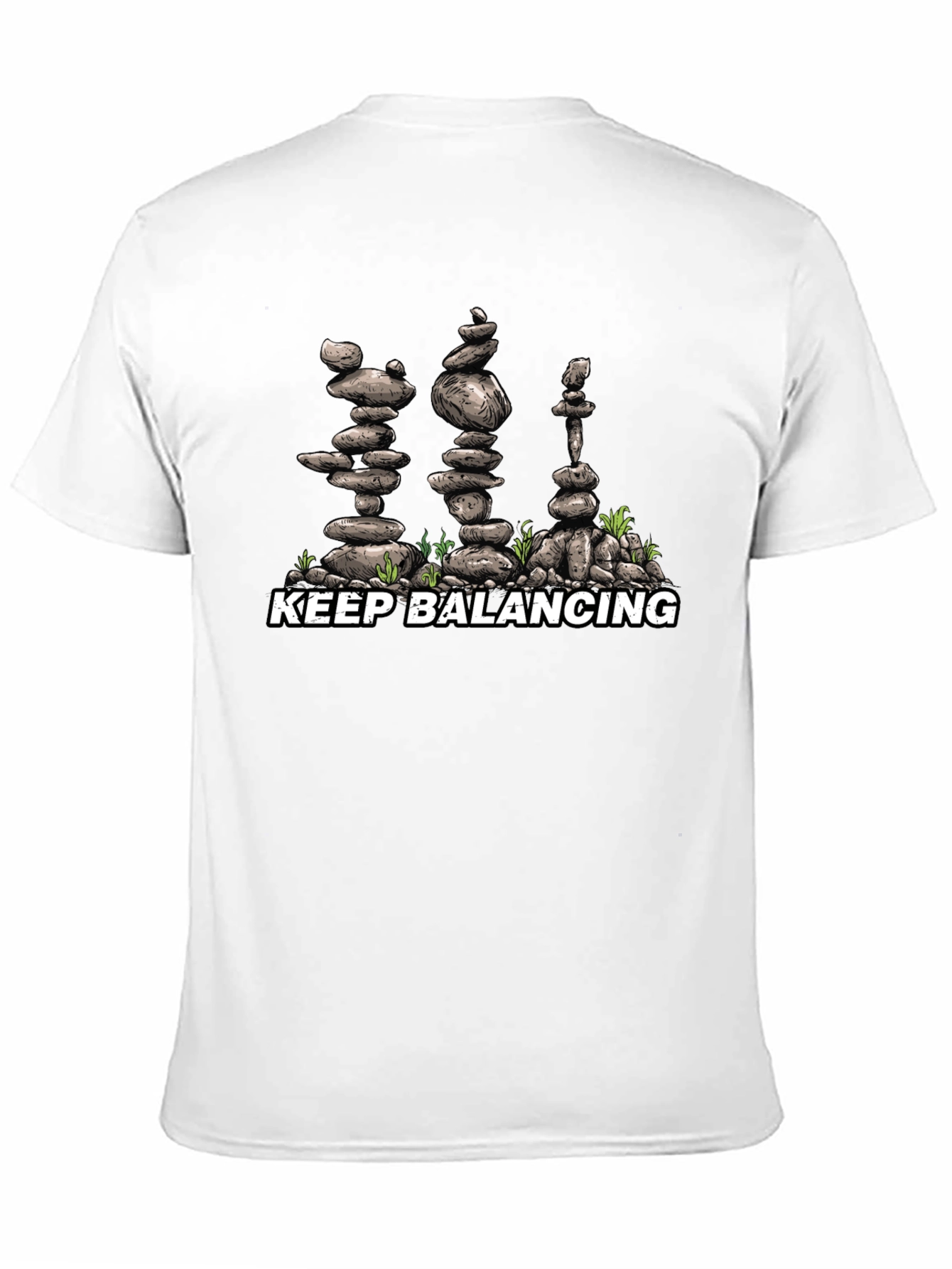 Keep Balancing Black T-Shirt