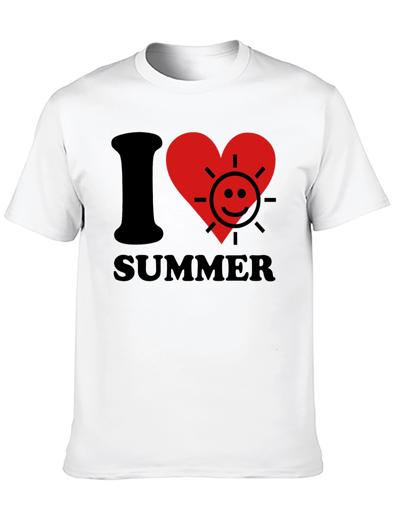I Heart Summer Graphic T-Shirt - Trendy Holiday Tee