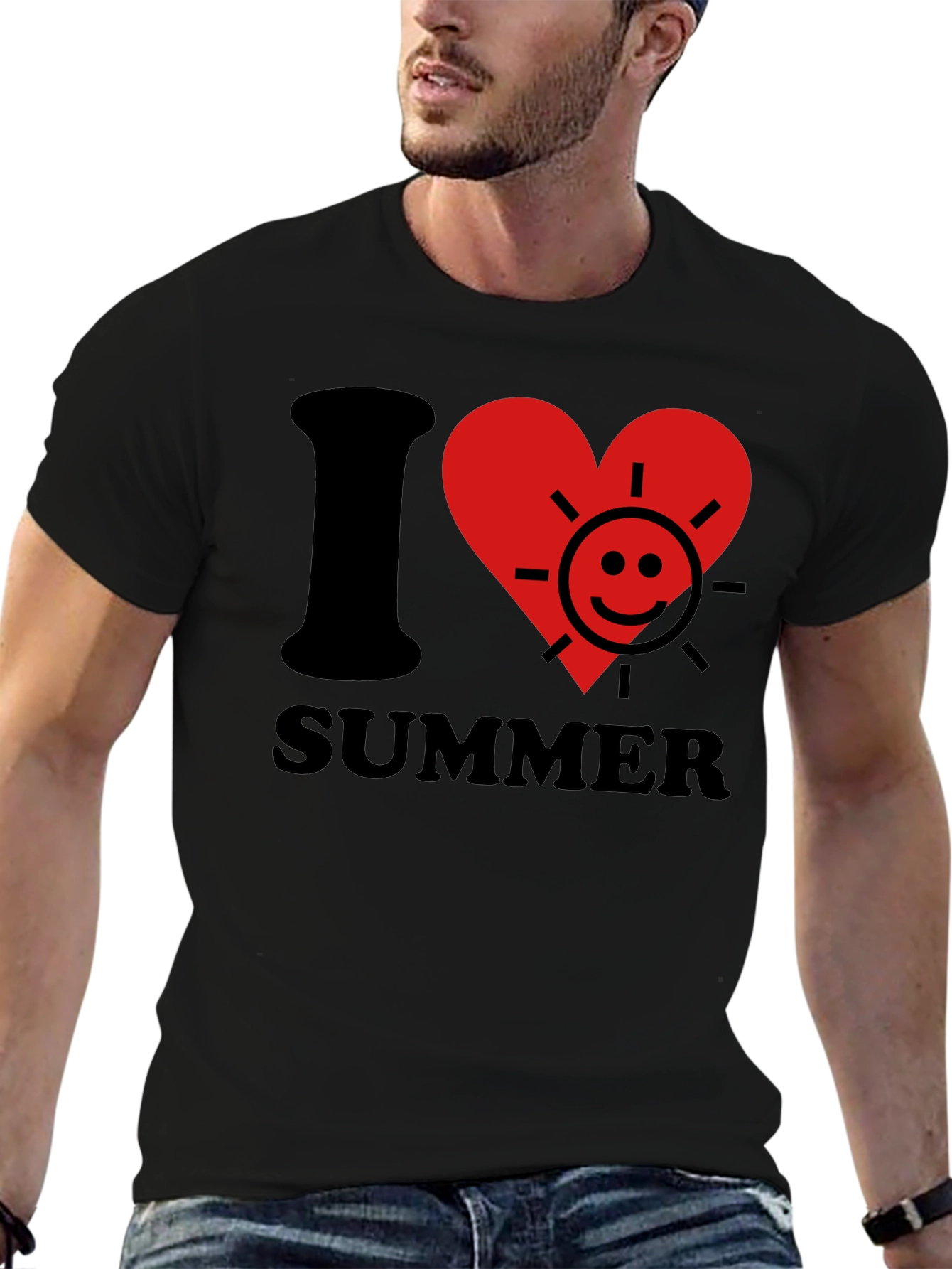 I Heart Summer Graphic T-Shirt - Trendy Holiday Tee