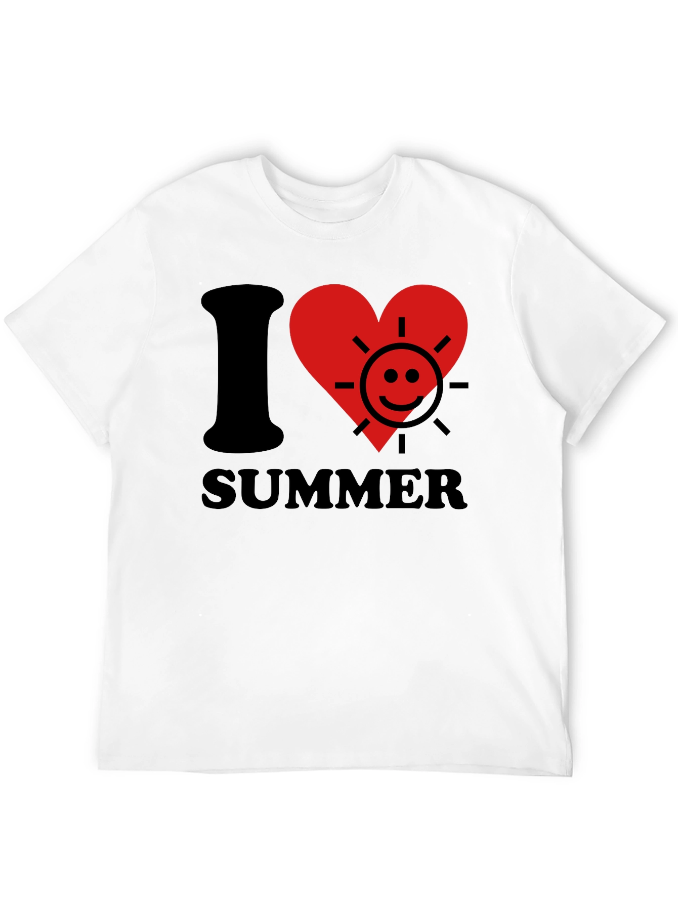 I Heart Summer Graphic T-Shirt - Trendy Holiday Tee