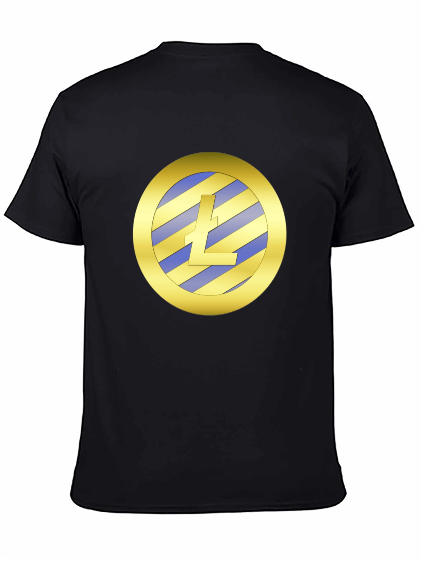 Litecoin Crypto Graphic Tee - Black Cotton Blend