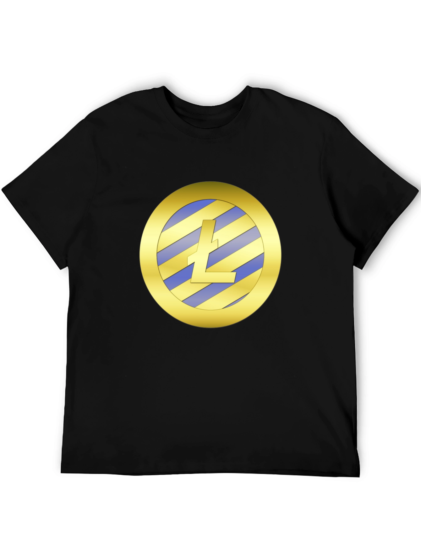 Litecoin Crypto Graphic Tee - Black Cotton Blend
