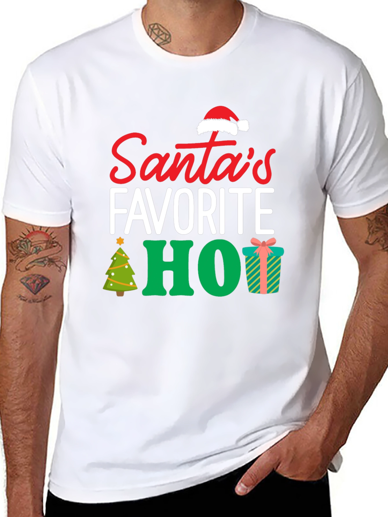 Santas Favorite HO! Christmas T-Shirt