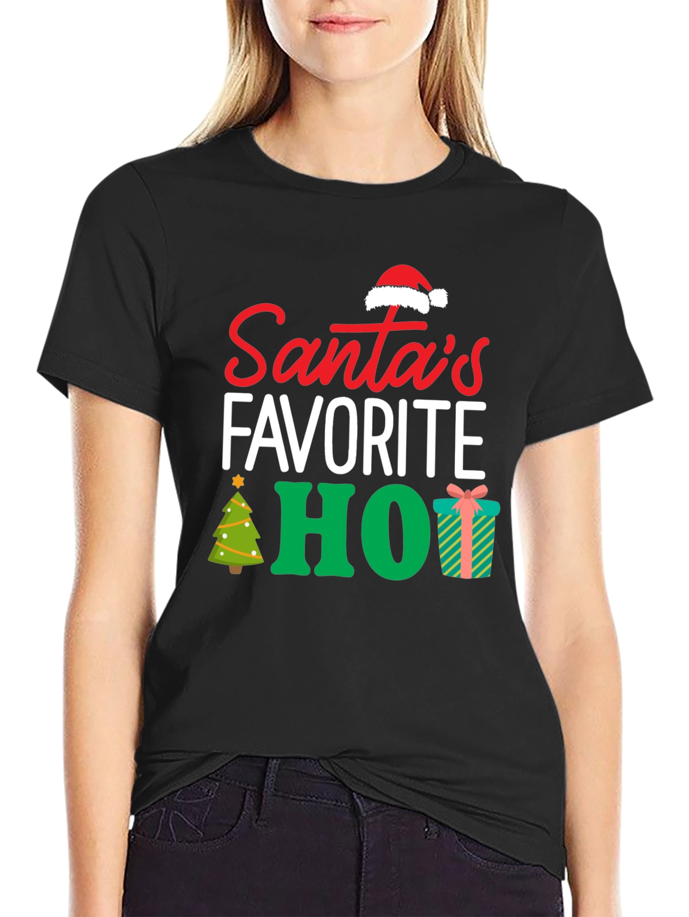 Santas Favorite HO! Christmas T-Shirt