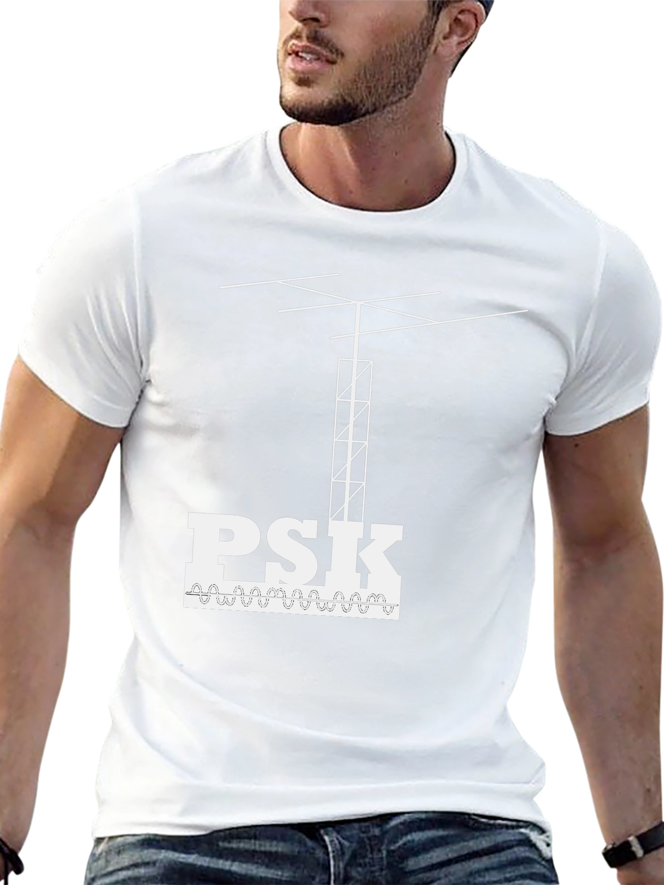 PSK Antenna T-Shirt - Ham Radio Operator Apparel