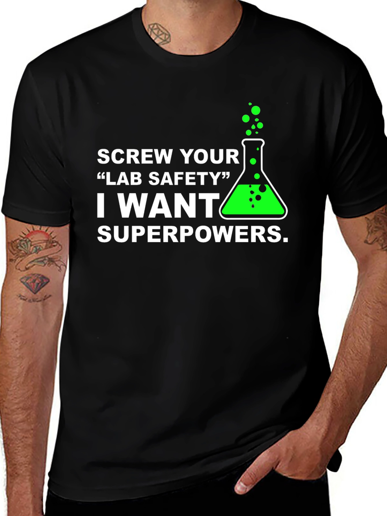 Screw Lab Safety T-Shirt - Superpowers!