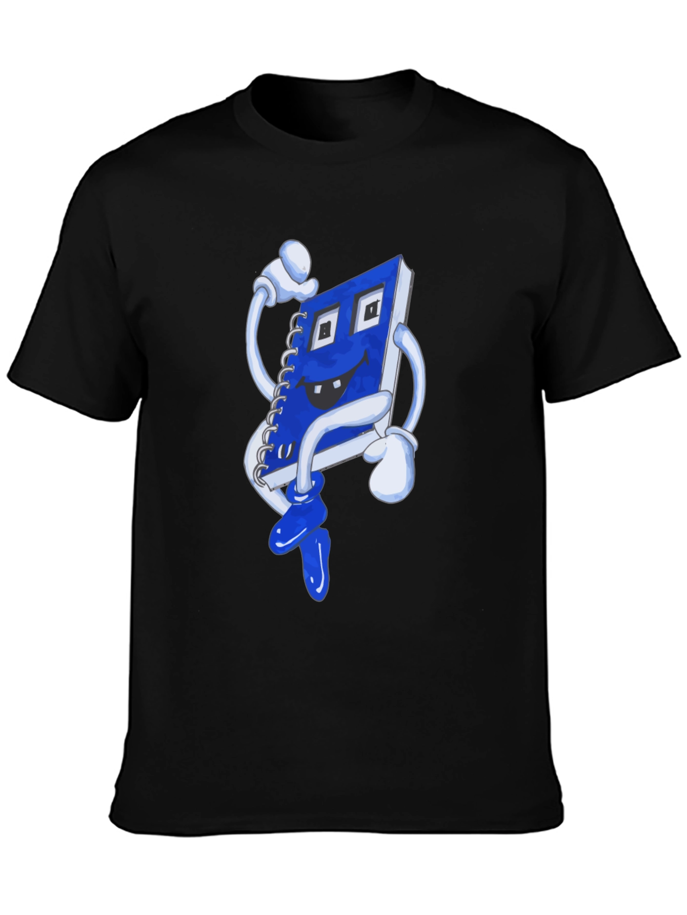 Novelty Cartoon Notebook Graphic T-Shirt