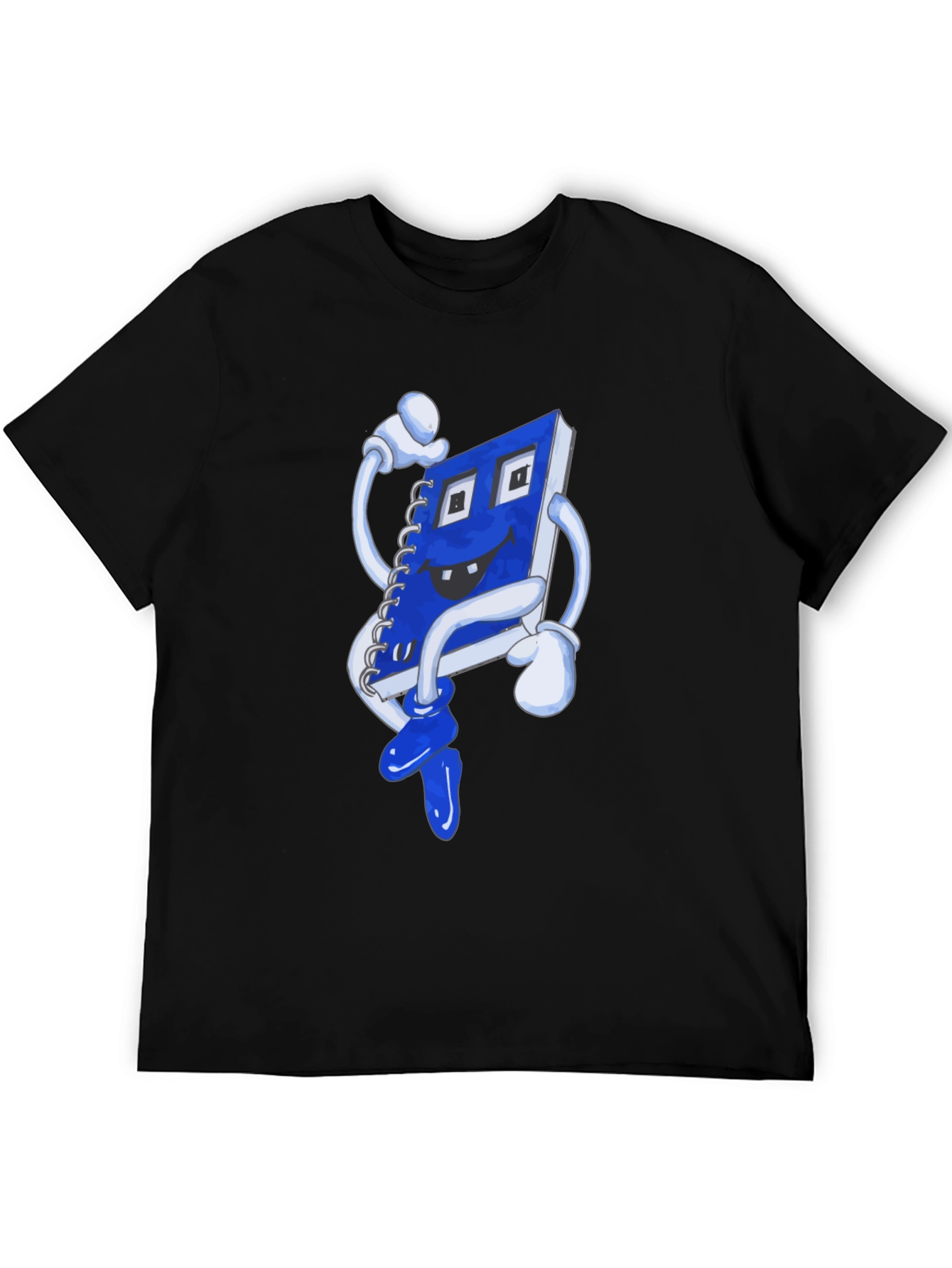 Novelty Cartoon Notebook Graphic T-Shirt