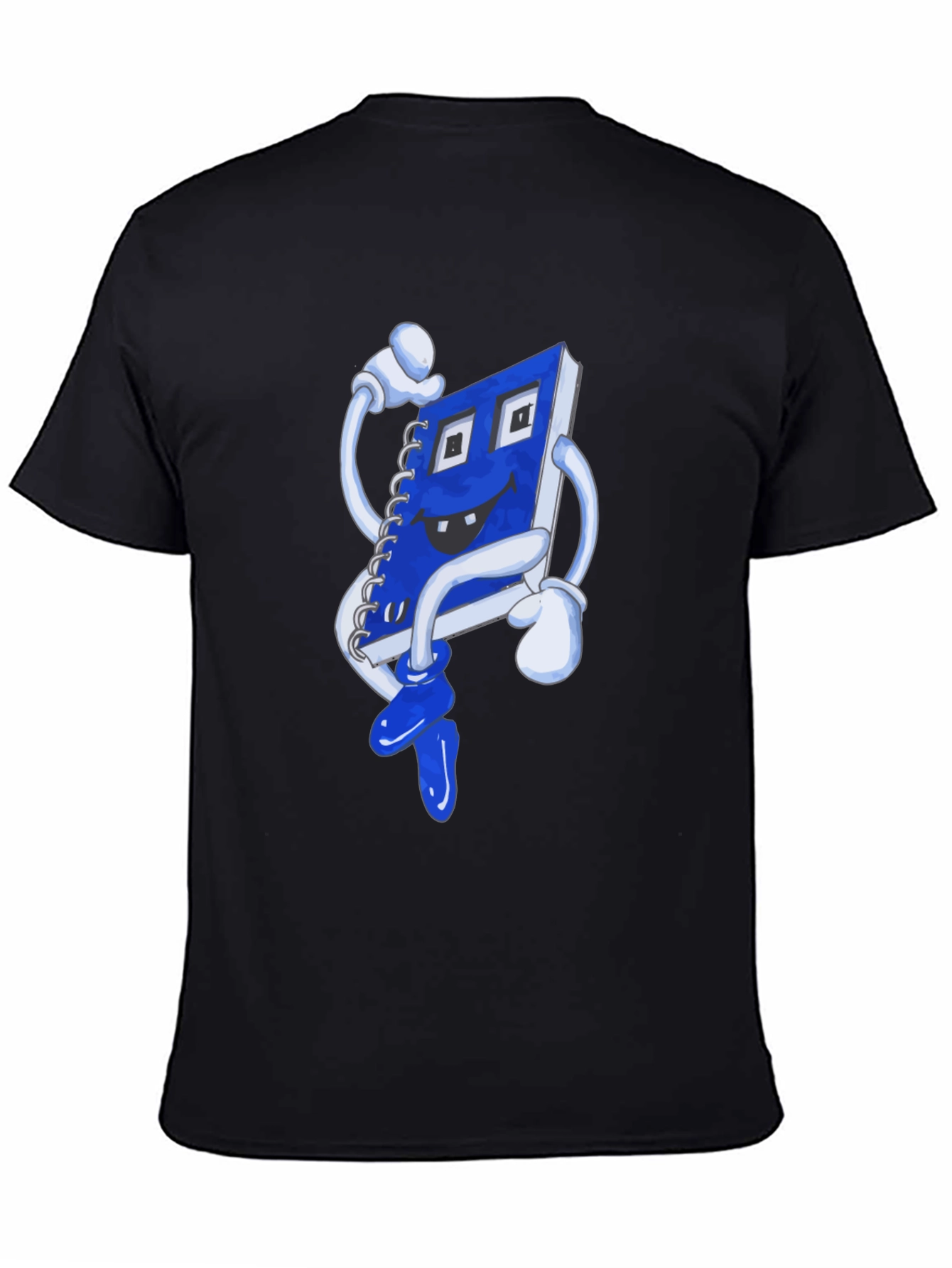 Novelty Cartoon Notebook Graphic T-Shirt