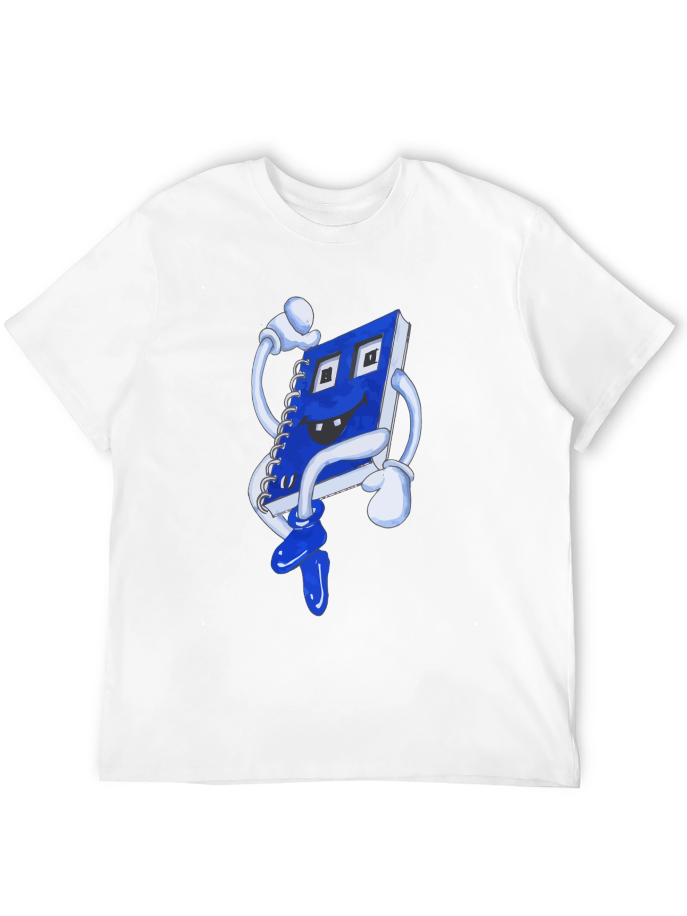 Novelty Cartoon Notebook Graphic T-Shirt