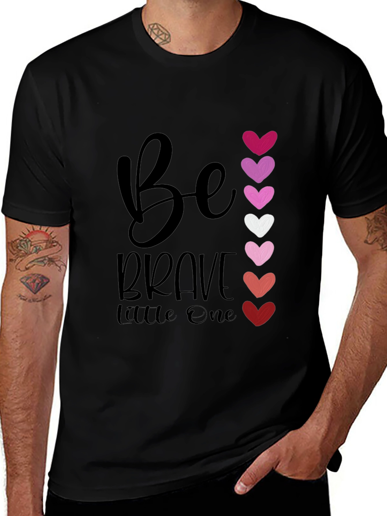 Be Brave Little One Heart T-Shirt